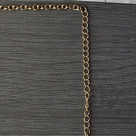 "5/$25" Amber Acrylic Goldtone NWT Brand Adjustable Bib Statement Necklace - Picture 10 of 11